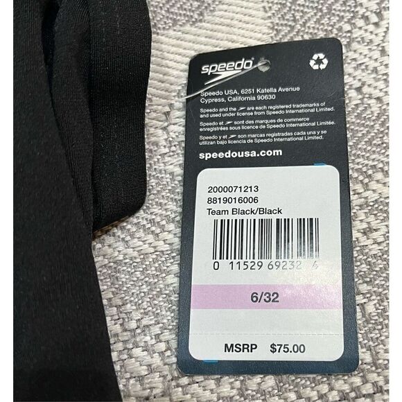 Speedo Women's Swimsuit One Piece Endurance+ Flyback Solid Adult Team Colors - Picture 6 of 8